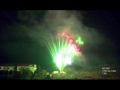 Mandarino pirotecnia professionale fuochi d'artificio 130 colpi per Natale