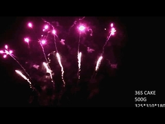 Fuochi d'artificio di alta qualità 36 colpi 500G in forma di ventola torta al dettaglio Fuochi d'artificio Liuyang dalla Cina