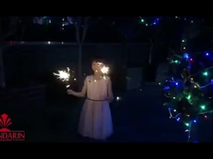 170mm Sparklers a basso fumo 7 pollici Bambù bastone oro Sparklers fuochi d'artificio