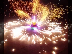Lotus Flower Fountains Fireworks Outdoor di filatura che scintilla per i festival