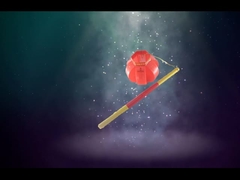 Lanterne rosse, fuochi d' artificio giocattolo, bello saluto del nuovo anno.