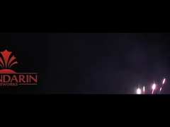 100 colpi CE Quadratura Torta Consumatrice Fuochi d'artificio con effetto Tempo Pioggia