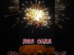 Fabbrica all'ingrosso 100 colpi torte fuochi d'artificio pirotecnica con grande effetto Liuyang 1.4G torta fuochi d'artificio