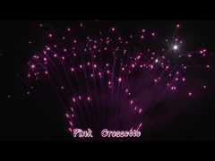 1.3G Torta da fuochi d'artificio professionale 180 colpi Personalizzabile Festival di Natale Crossette rosa all'aperto