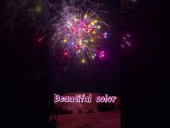 Fuochi d'artificio a torta pirotecnica a batteria personalizzati in fabbrica con colori vivaci da 1,4 g per il consumatore