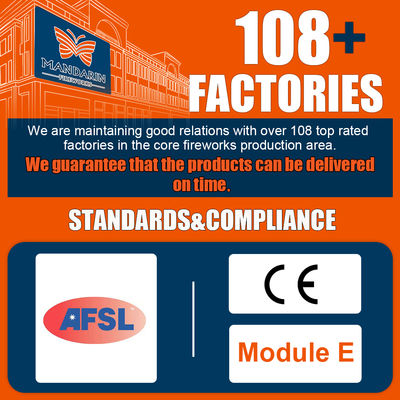 Chinese Factory Fireworks Pyrotechnics 1.2 Inch 24 Shots Cake Fireworks For Celebration 1.4g Un0336 Pyrotechnics