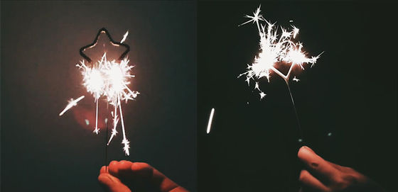 225mm Firework Sparkler Morning Glory Star Heart Shaped Indoor Electric Sparklers