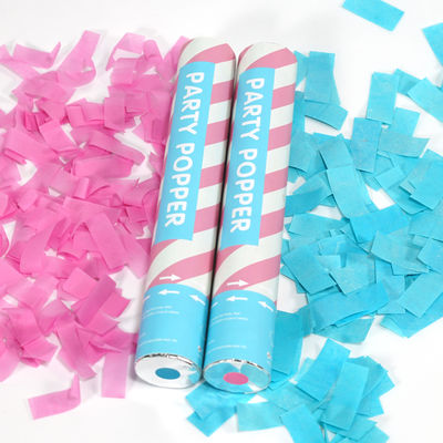 Gender Reveal Party Pink Blue Color Blower Holi Powder Confetti Cannon
