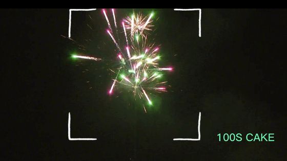 Fuochi d'artificio pirotecnici del dolce del consumatore dei colpi del mandarino 100 all'aperto