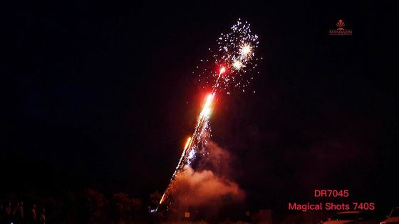 Lo sputo magico dei colpi del mandarino 740S borda i fuochi d'artificio del pacchetto dell'assortimento della pirotecnica