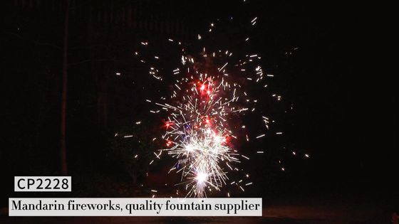 Fuochi d'artificio freschi di pirotecnica della fontana del mandarino di Liuyang per il festival