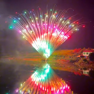 Fuochi d'artificio Liuyang Mandarino Fuochi d'artificio 150 colpi Fuochi d'artificio grande torta 1.3g Un0335 Professional