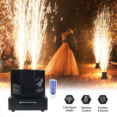 Liuyang 1300W 360 rotazione doppia doppia testa Cold Sparkler Spinning Cold Spark Machine Spin Fireworks Stage Machine
