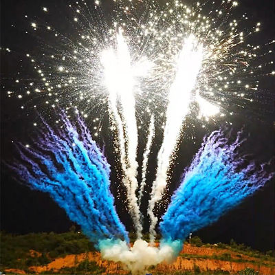 Fabbrica cinese di pirotecnia a colori fumo al dettaglio fuochi d'artificio a schermo professionale 1.3g fuochi d'artificio a torta diurna