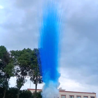 Fabbrica 6 Colpi Blu Viola Verde Colore Fumo Mina Tubo Interno Fuochi d'artificio Gratuiti Festa di Nozze Festival Torta diurna Fuochi d'artificio