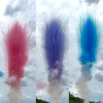 25 Colpi Fuochi d'artificio Prezzo Economico Cinesi All'ingrosso Fumo Colorato Diurno Torta Fuochi d'artificio Professionale Bombe Fumogene per Matrimonio