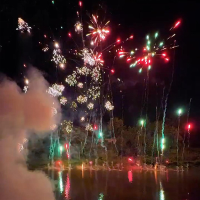 Fabbrica cinese Liuyang Mandarin Fuochi d'artificio personalizzati per consumatori da 1,4 g Torta d'acqua Fuochi d'artificio Torta pirotecnica