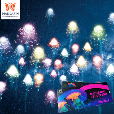 Cina Liuyang Fabbrica all'ingrosso Sky Shot Colorful Rainbow Jellyfish fuochi d'artificio Novità fuochi d'artificio Skyshots fuochi d'artificio pirotecnica