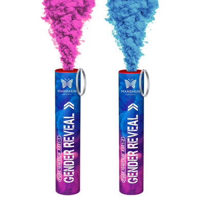 Fuochi d'artificio a fumo colorato portatili per matrimoni diurni in fabbrica cinese, baby shower, rivelazione del sesso del bambino, bombe fumogene per rivelazione del genere