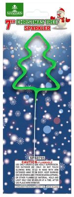 L'albero a 7 pollici modella la pirotecnica tenuta in mano dei fuochi d'artificio di Natale dei fuochi d'artificio freddi per i bambini