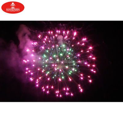 I fuochi d'artificio a 3 pollici della pirotecnica aerea del nuovo anno visualizzano le coperture