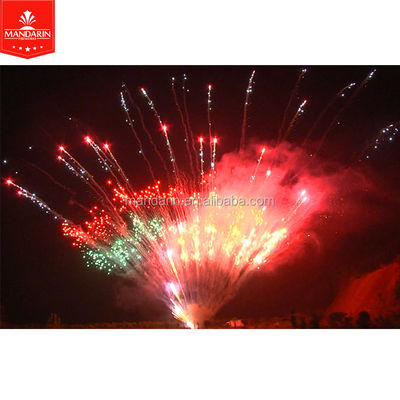 100 colpi che i fuochi d'artificio professionali visualizzano la Z hanno modellato la pirotecnica dei fuochi d'artificio