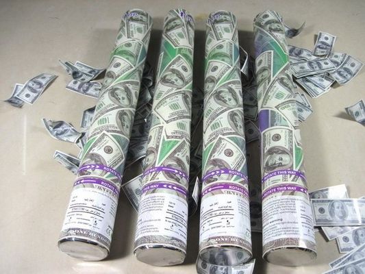 24'' Handheld Money Party Confetti Cannon Shooter With Dollar