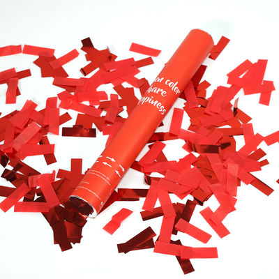 cuore rosso Rose Petal di macchina per fare i popcorn del cannone dei coriandoli della festa nuziale di 30cm