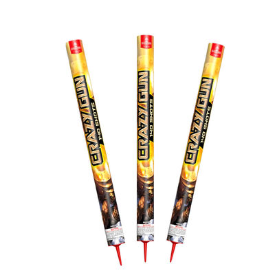 Pistola pazza Roman Candle Fireworks Pyrotechnics 140 colpi 10kg per l'esportazione