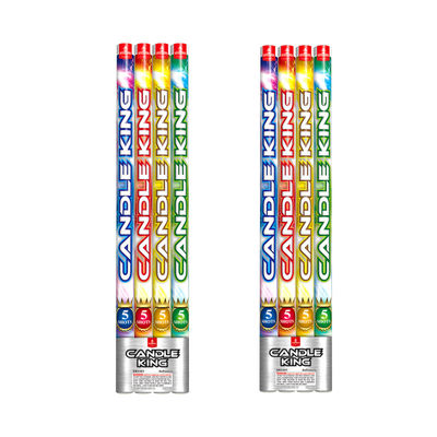 5 colpi Candela romana personalizzabile Fuochi d'artificio pirotecnica con 0,032 CBM per feste e celebrazioni