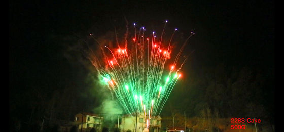 228 fuochi d'artificio del dolce del consumatore di pirotecnica dei colpi 500G per la celebrazione cinese del nuovo anno